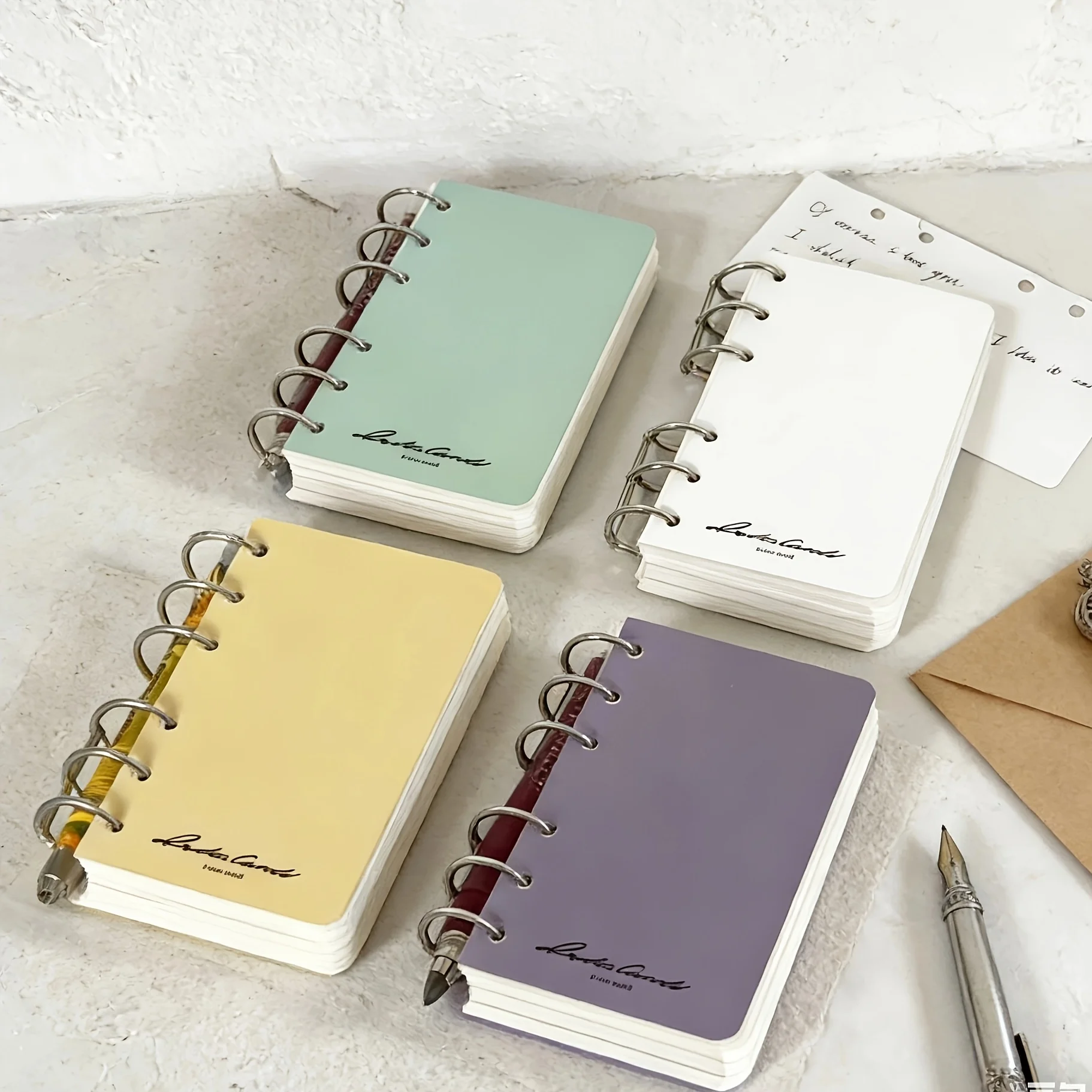 The Same Solid Color Simple Notebook Niche Ins High-value Student Blank Loose-leaf Hand Account Notepad