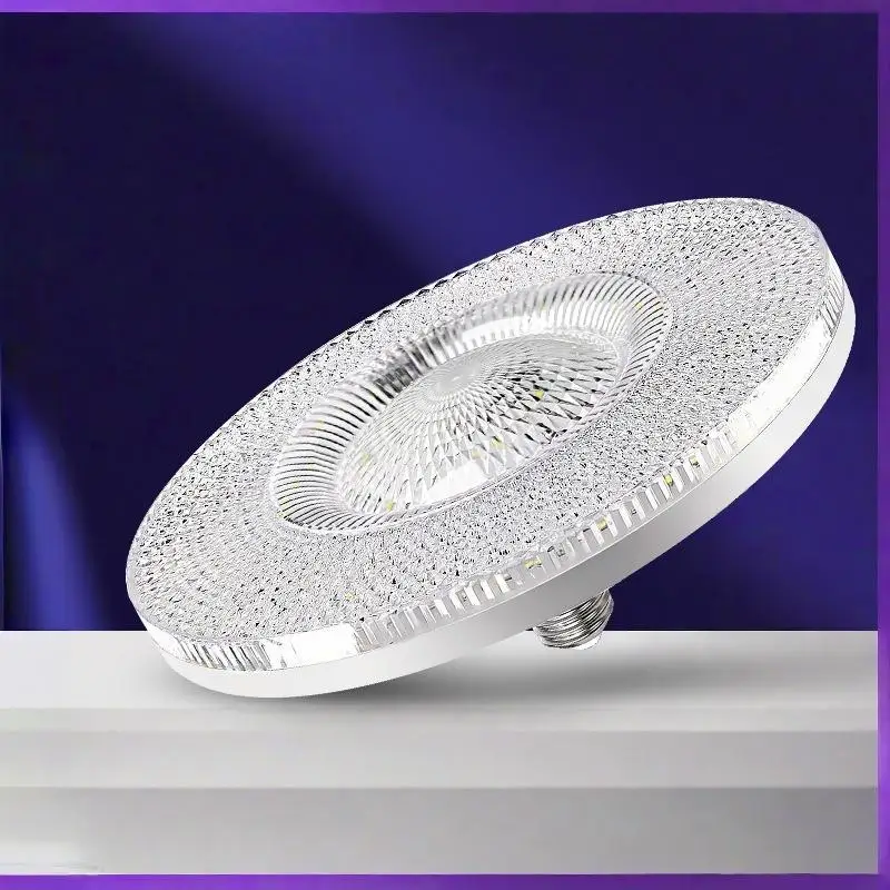 1Pcs UFO Ceiling Lamp Crystal E27 Bulb LED Eye Protection Energy Savings Home Fashion Round Super Bright LED Chandelier Bulbs