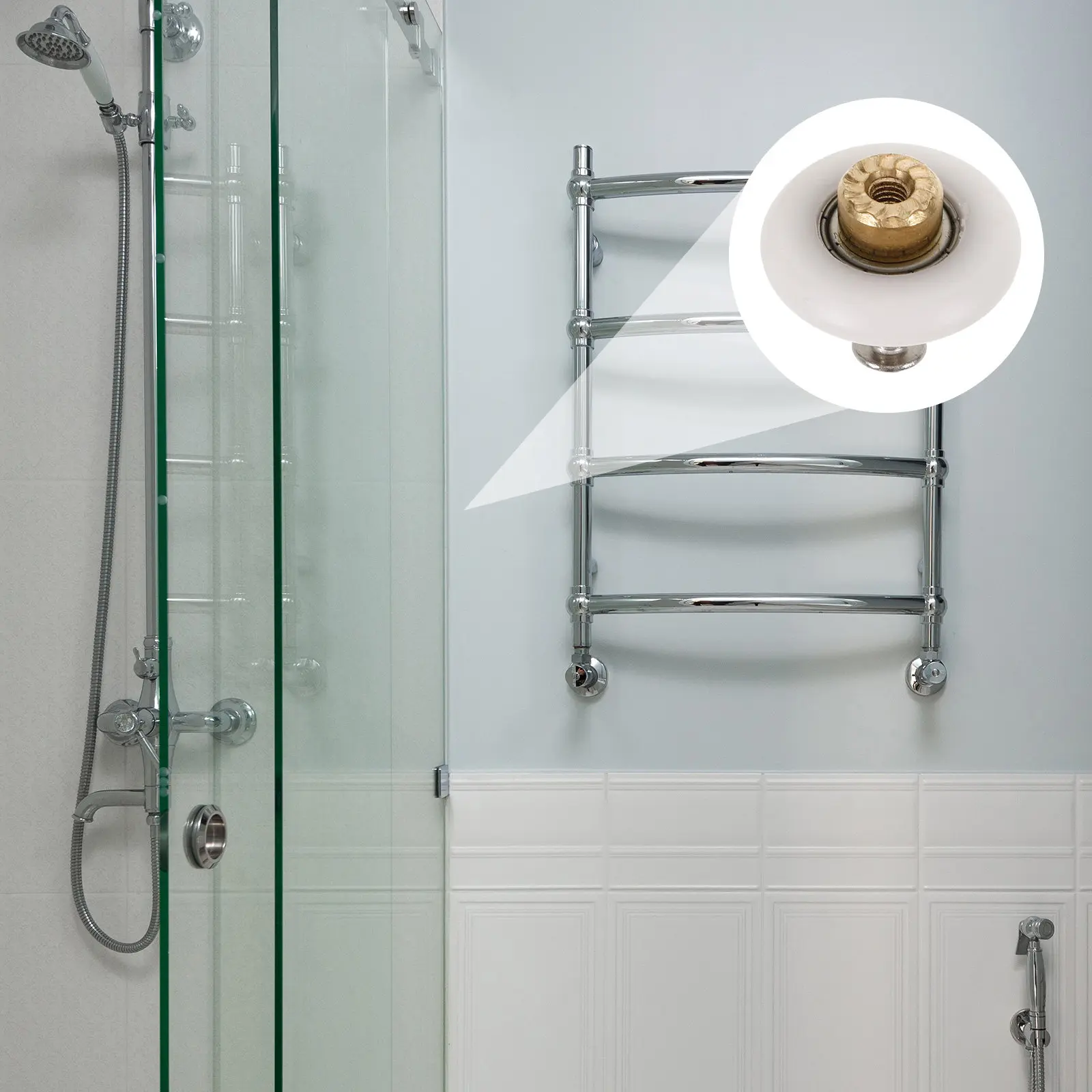 2Pcs Sliding Shower Door Roller Tracks High Quality Replacement Runners Smooth Quiet Glass Door Wheels Bathroom Hardware Parts