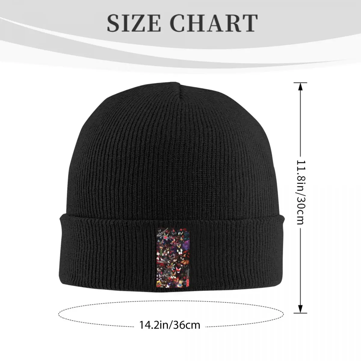 Shadow The Hedgehog Warm Knitted Cap Winter Knit Bonnet Hat Skullies Beanies Hip Hop Caps for Unisex