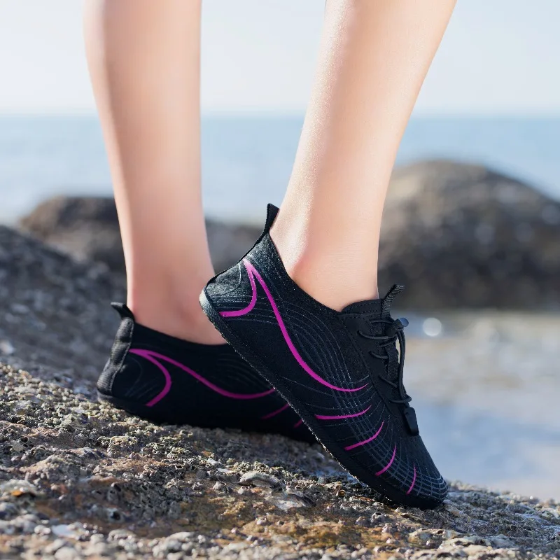 Venta caliente al aire libre senderismo interferencia rápida zapatos de agua suave versátil pesca río rastreo zapatos de corte bajo playa natación zapatos