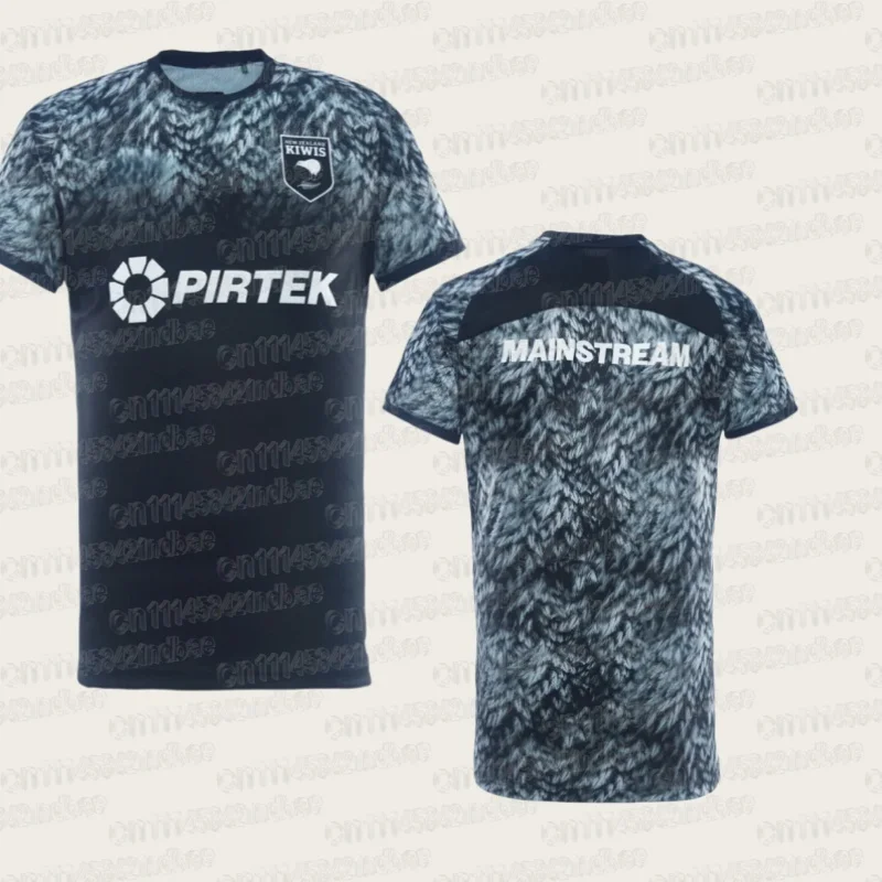 2026 Neuseeland Kiwis Heim- und Auswärts-Trainings-Rugbytrikot 2026 KIWI HOME JERSEY Familien-Partnerlook-T-Shirts Atmungsaktiv Bequem Weich – Detail 5