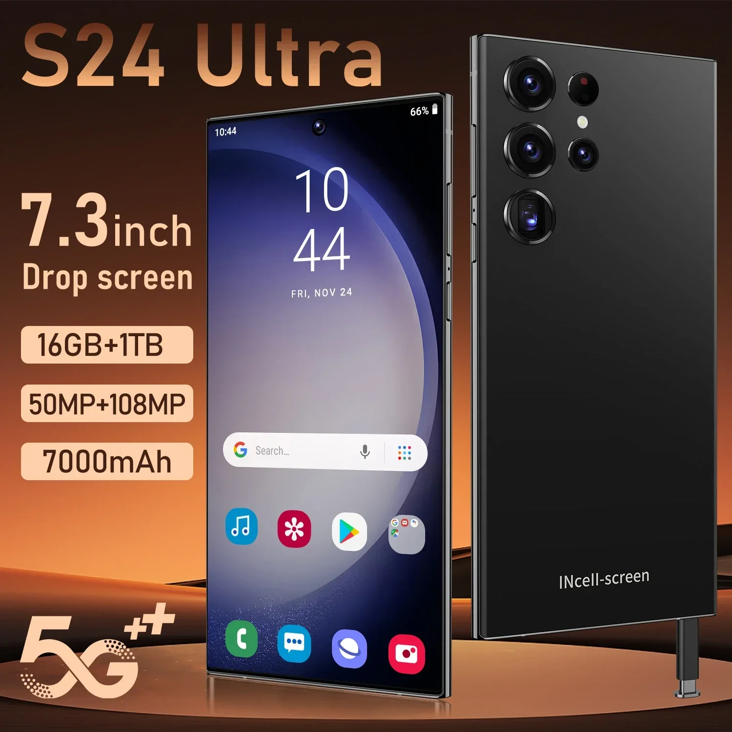 

Hot New S24 Ultra Smart phone 7.3 inch Full Screen 4G/5G Cell Phone 22TB+2TB 7800mAh Mobile Phones Global Version Celulares