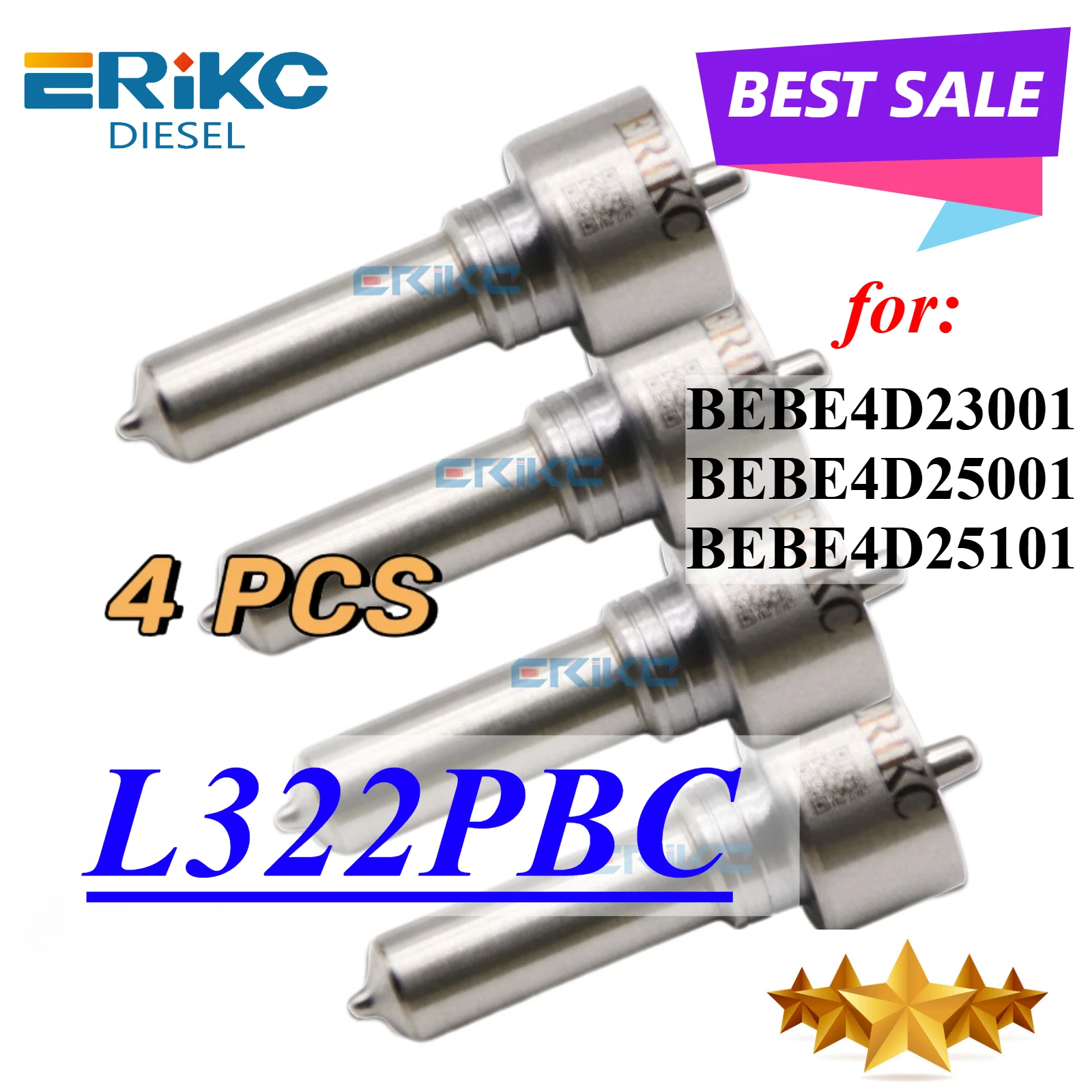 NEW L322PBC L322 PBC Common Rail Injecor Nozzle l322pbc For Delphi BEBE4D23001 BEBE4D25001 BEBE4D25101