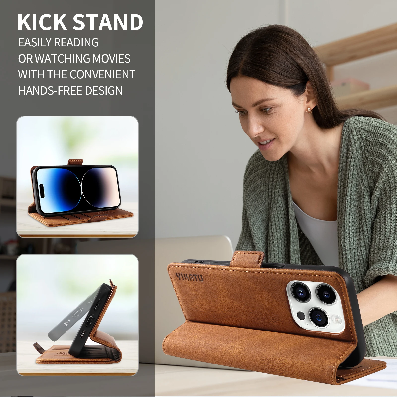 Etui Portfel na Motorola Moto G04 G05 G06 G14 G15 G24 G32 G34 G35 G45 G53 G54 G100 G54 G55 G56 G57 G67 Power G75 G84 G85 G86 — zdjęcie produktu 6