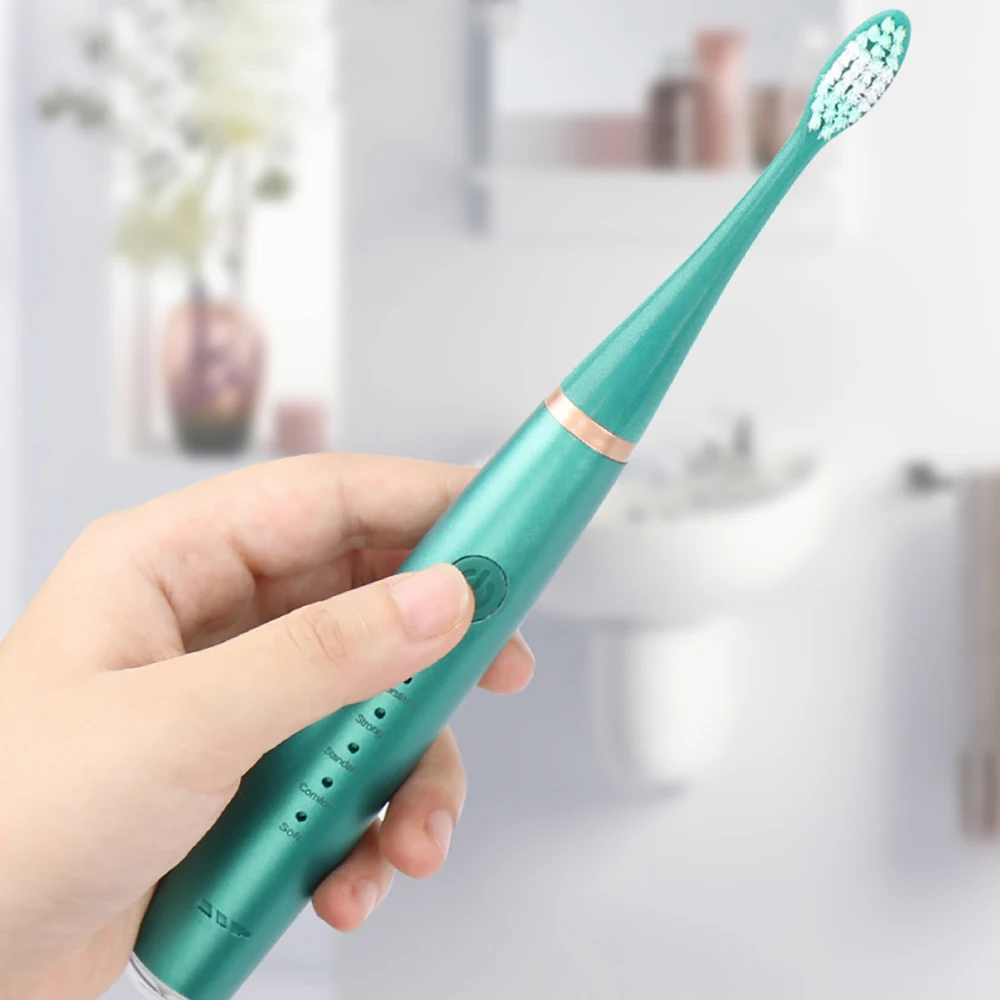 Portable Electric Toothbrush Set Multi-functional Ultrasonic Scaler Teeth Cleaner 6 in 1 Electric Toothbrush