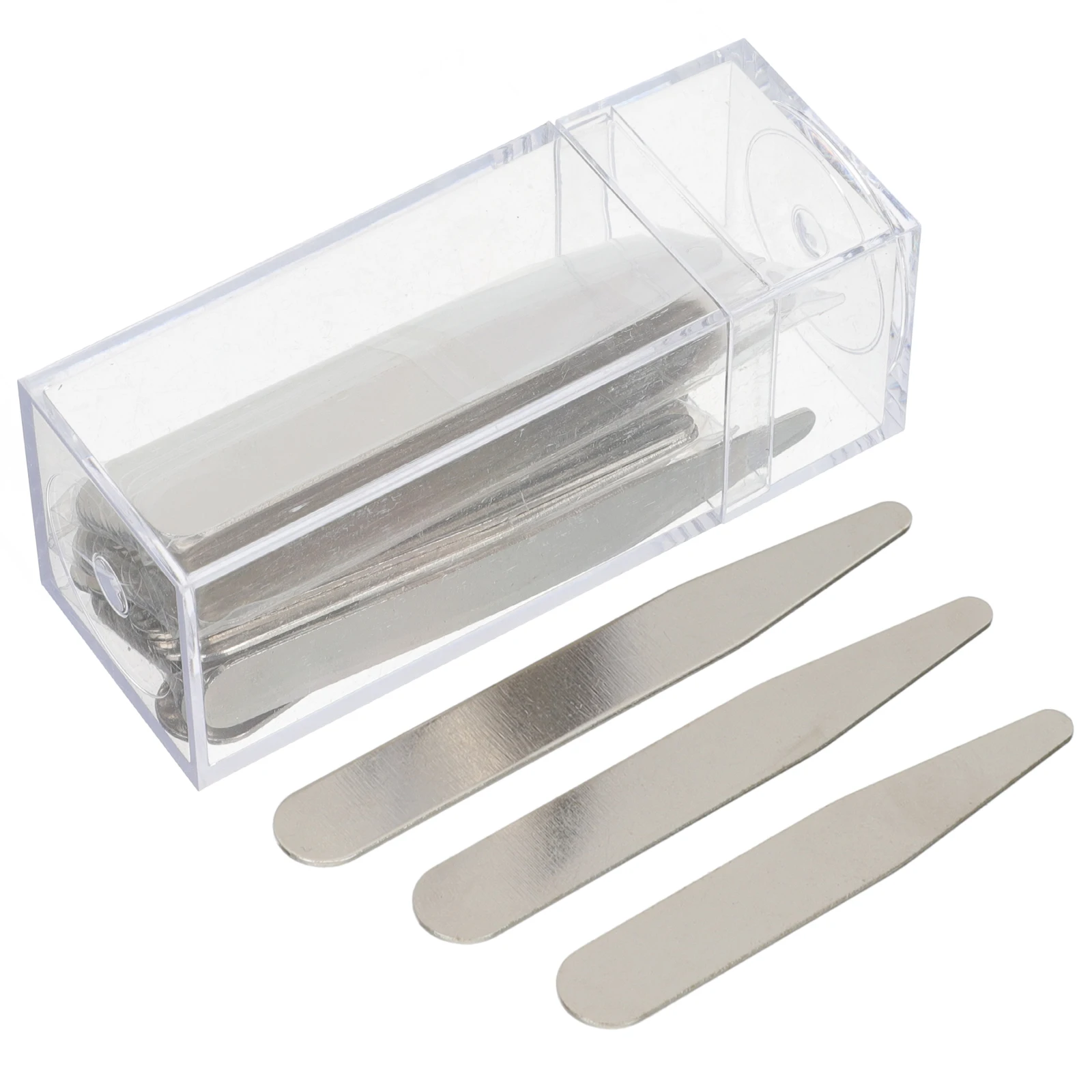 36 Stück Hemdstreben für Männer, Edelstahl-Kragen, unterstützt Hemd-Einsätze, starre Kragen, Former-Zubehör