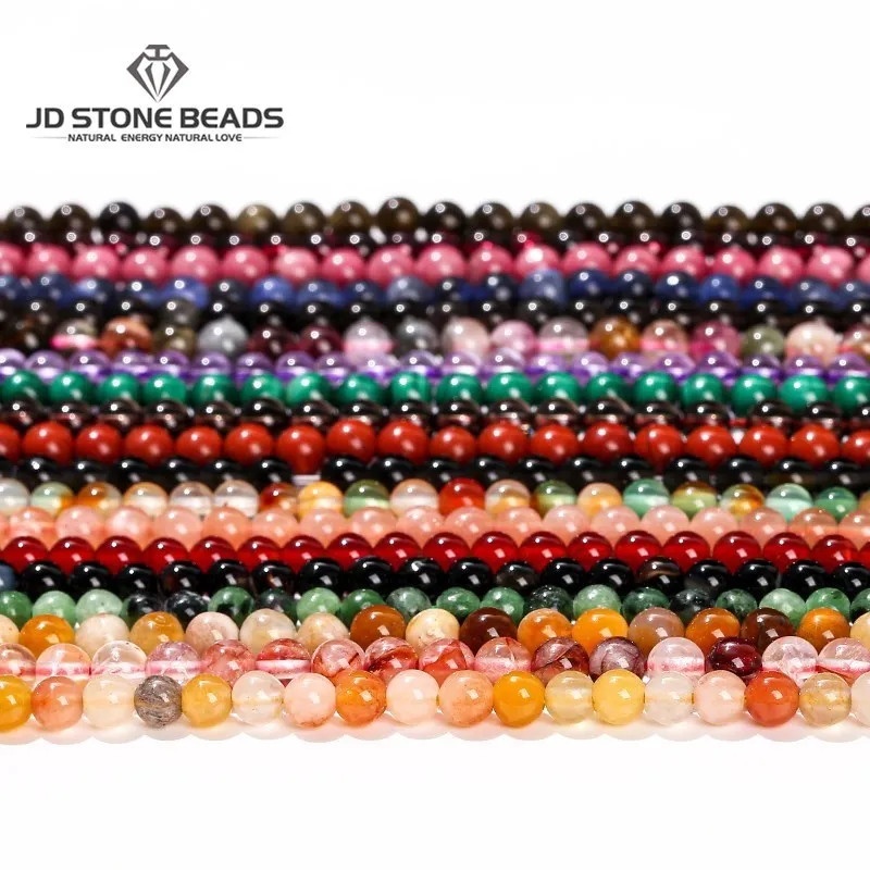 

Бусина из натурального искусственного агата, обсидиана, 4 мм