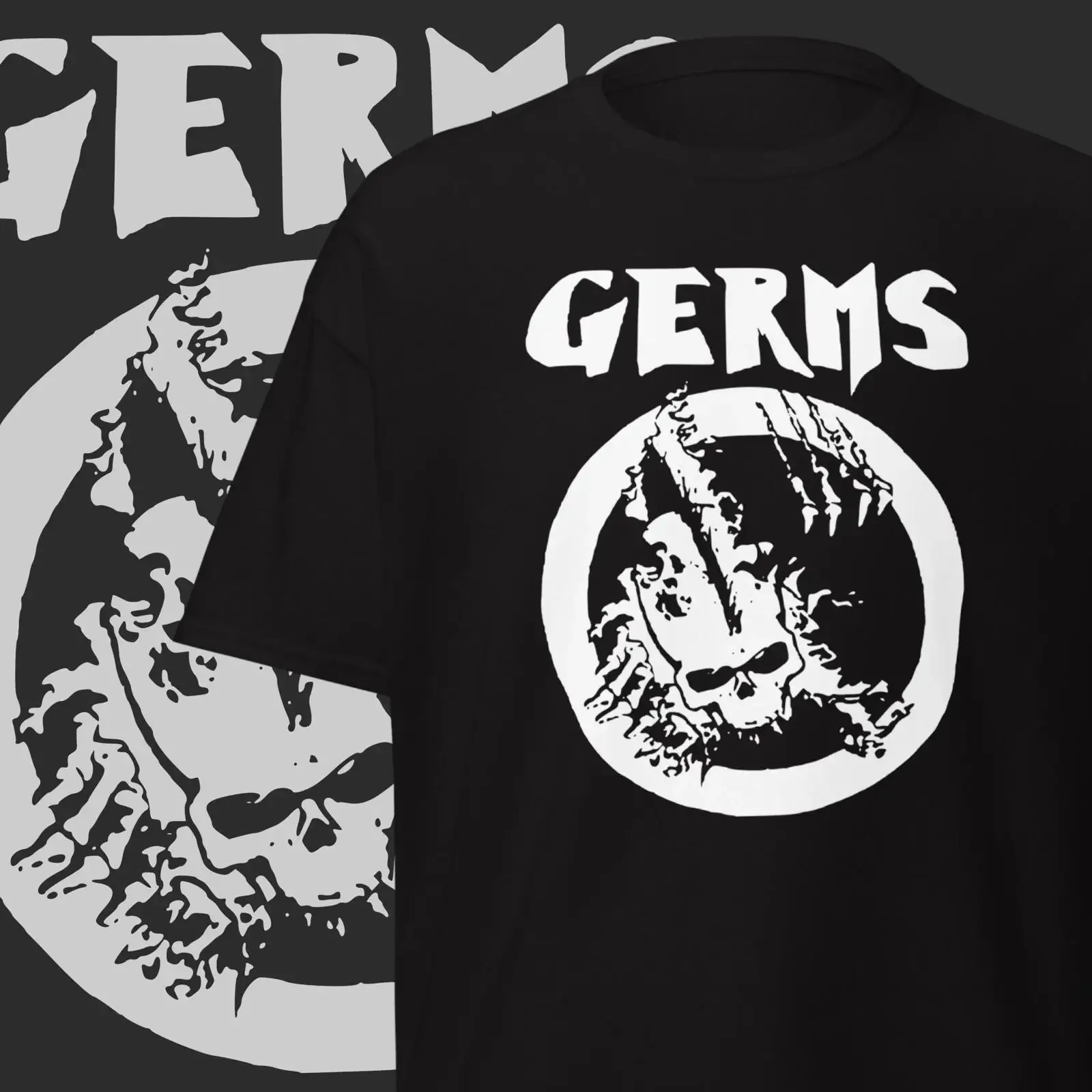The Germs Band T Shirt Vintage Punk Rock Merch vintage Washed fashion streetwear Soft Breathable Casual Versatile Comfortable