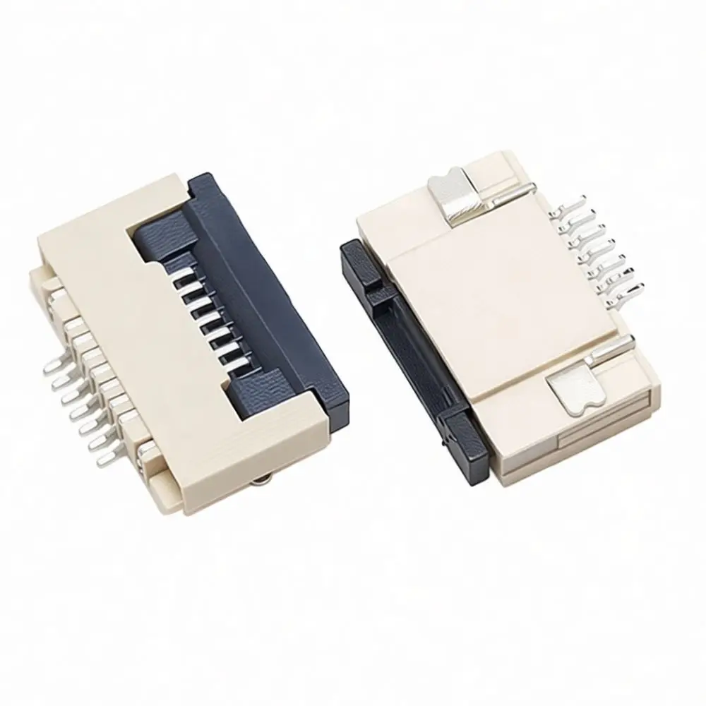 FPC Connector Socket 0 5mm 1 0mm Pitch Flexible Cable Ribbon Flip Type Locking Interface For Electronic DIY Repair Supplies