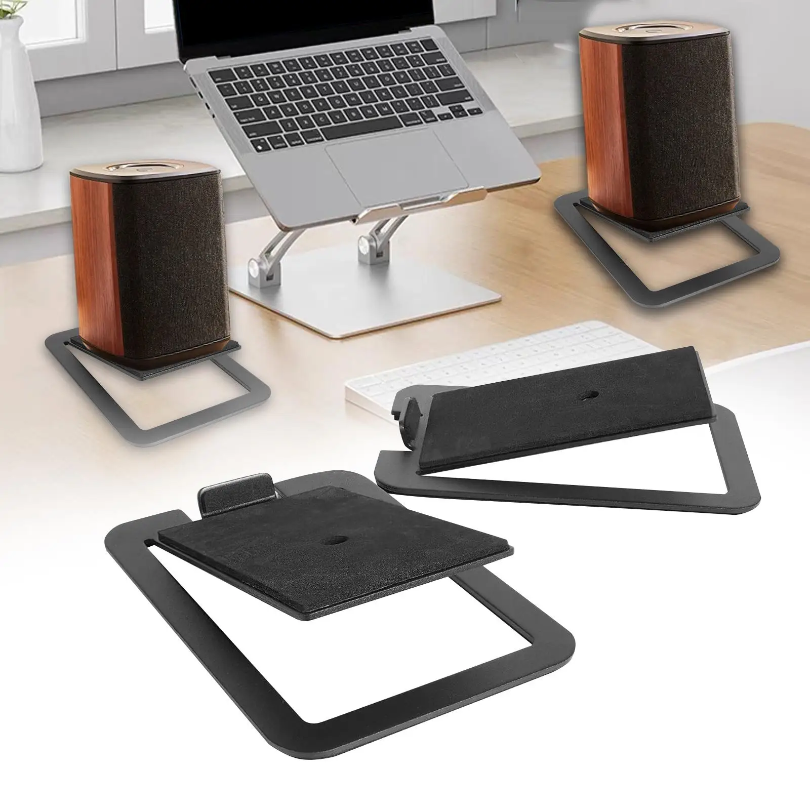 Desktop Speaker Stands, Studio Monitor, Laptop alto-falantes, 2 pcs