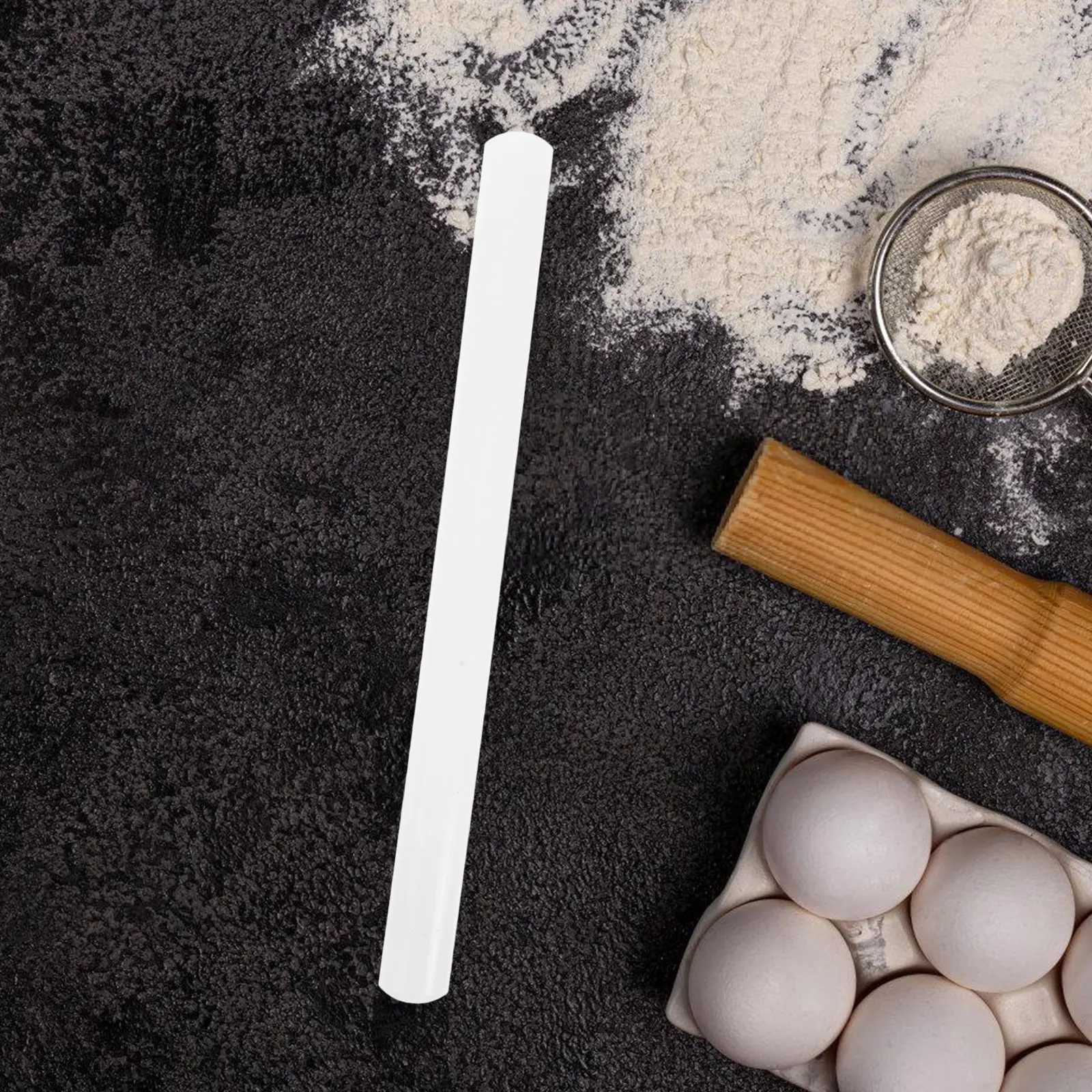 

2Pcs Natural Hardwood Rolling Pins for Baking Kitchen Essential Rolling Pin Set for Dough Cookies Pasta Pizza Bread Pastry