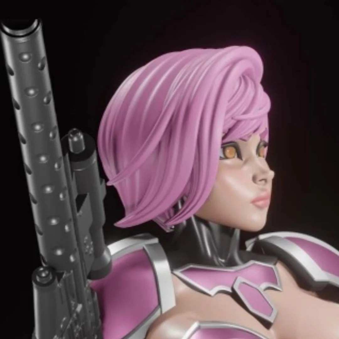 Resin Model Figure, 1/24 Scale Plump Female Warrior, GK, Unassembled and Unpainted Kit, 3D DIY Toy