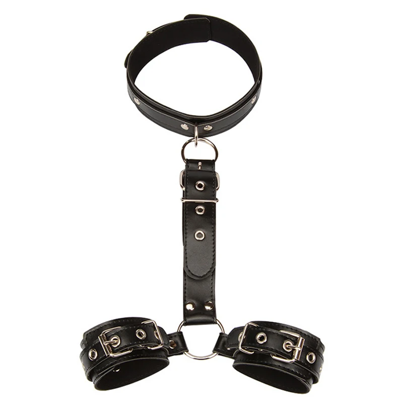 BDSM Bondage Restraints Collar Fetish Sex Products Gags Adult Games Erotic Sex Toys for Woman Couples Slave Neck Handcuffs