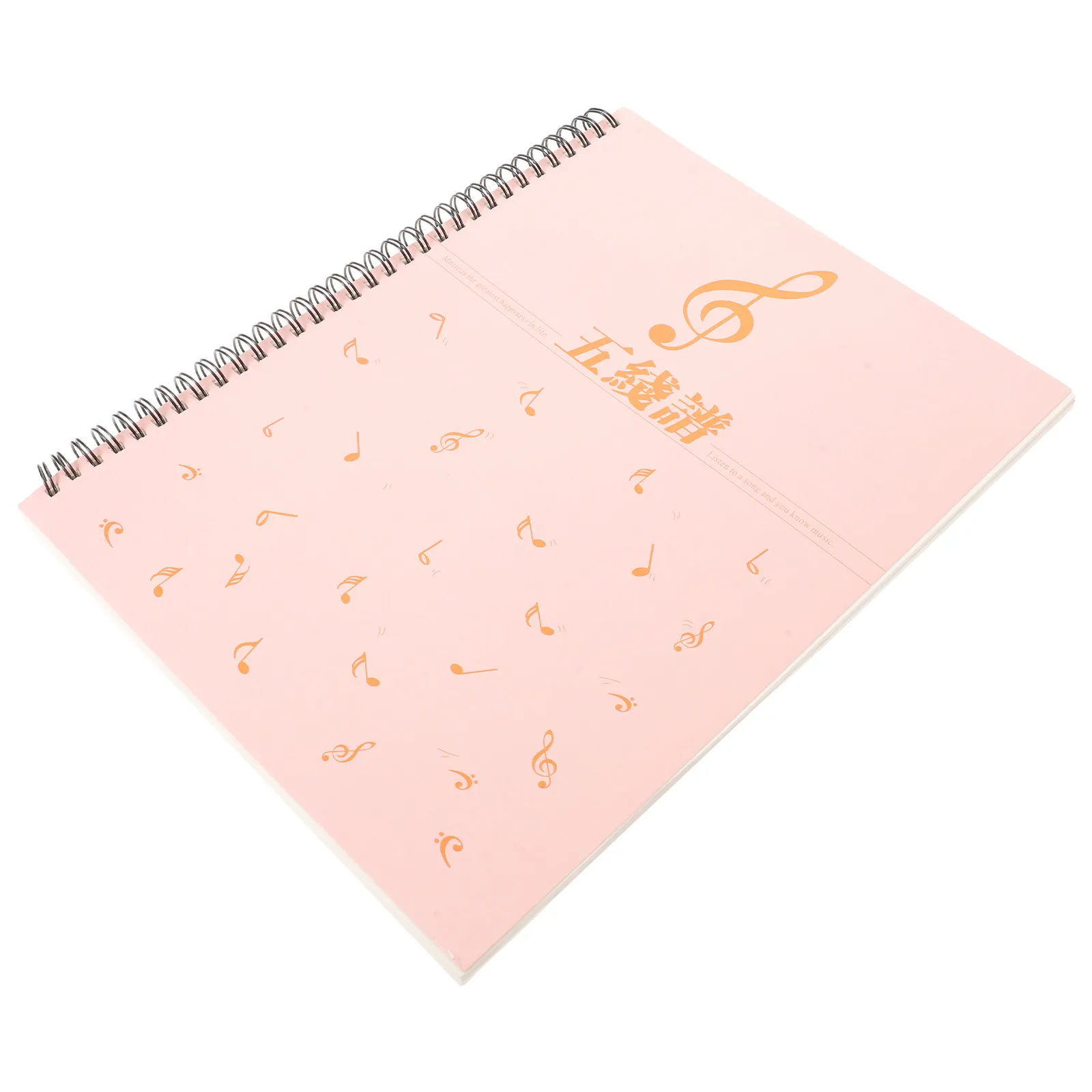 80Sheets Music Notebook A4 Manuscript Paper Narrow Stave Lines Piano Guitar Songwriting Practice Notebook for Beginners