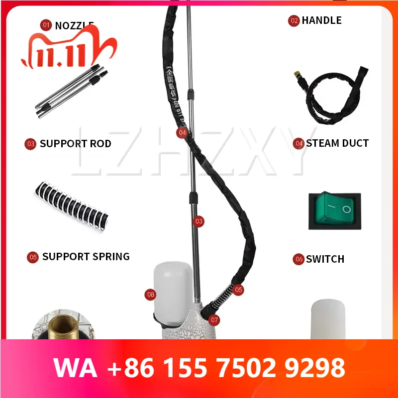 E8 Steam Ironing hine Commercial Steam Ironing hine for Garment Stores High-Steam Output with Full Copper Heating Element