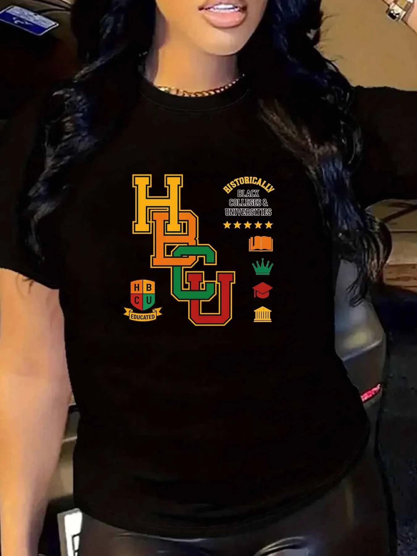 

【005743】Женская футболка больших размеров с круглым вырезом и короткими рукавами, эластичными полурукавами и модными принтами