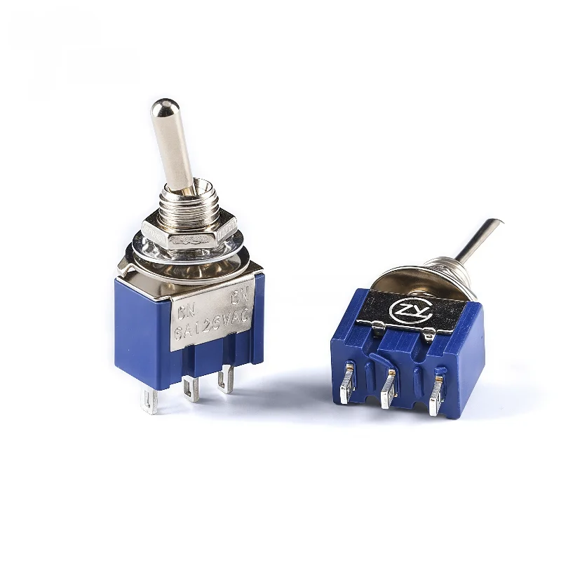 

Button Switch MTS-102/103/202/203 3-pin/6-pin 2/3-position Single/Double Rocker Switch