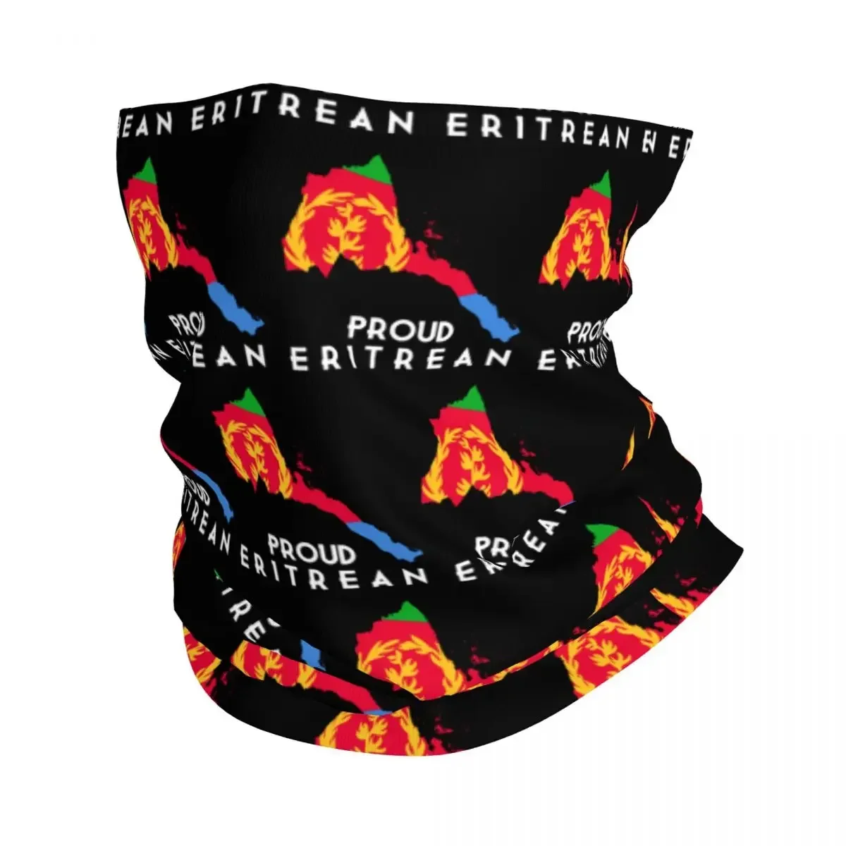 Proud Eritrean Flag Bandana Winter Neck Warmer Men Windproof Wrap Face Scarf for Ski Eritrea Pride Gaiter Headband