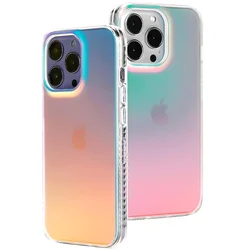Case for iPhone 16 15 14 13 12 11 Pro Max 12 Mini XR XS Max 7 8 Plus Fluorescent Iridescent Matte Phone Cover