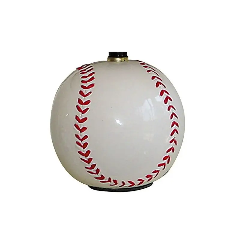 Base Base painted Baseball Baseball inspired Bedside Bedside table Bulb Bulb compatible Bulb included Lamp 12 Tall Ceramic Table