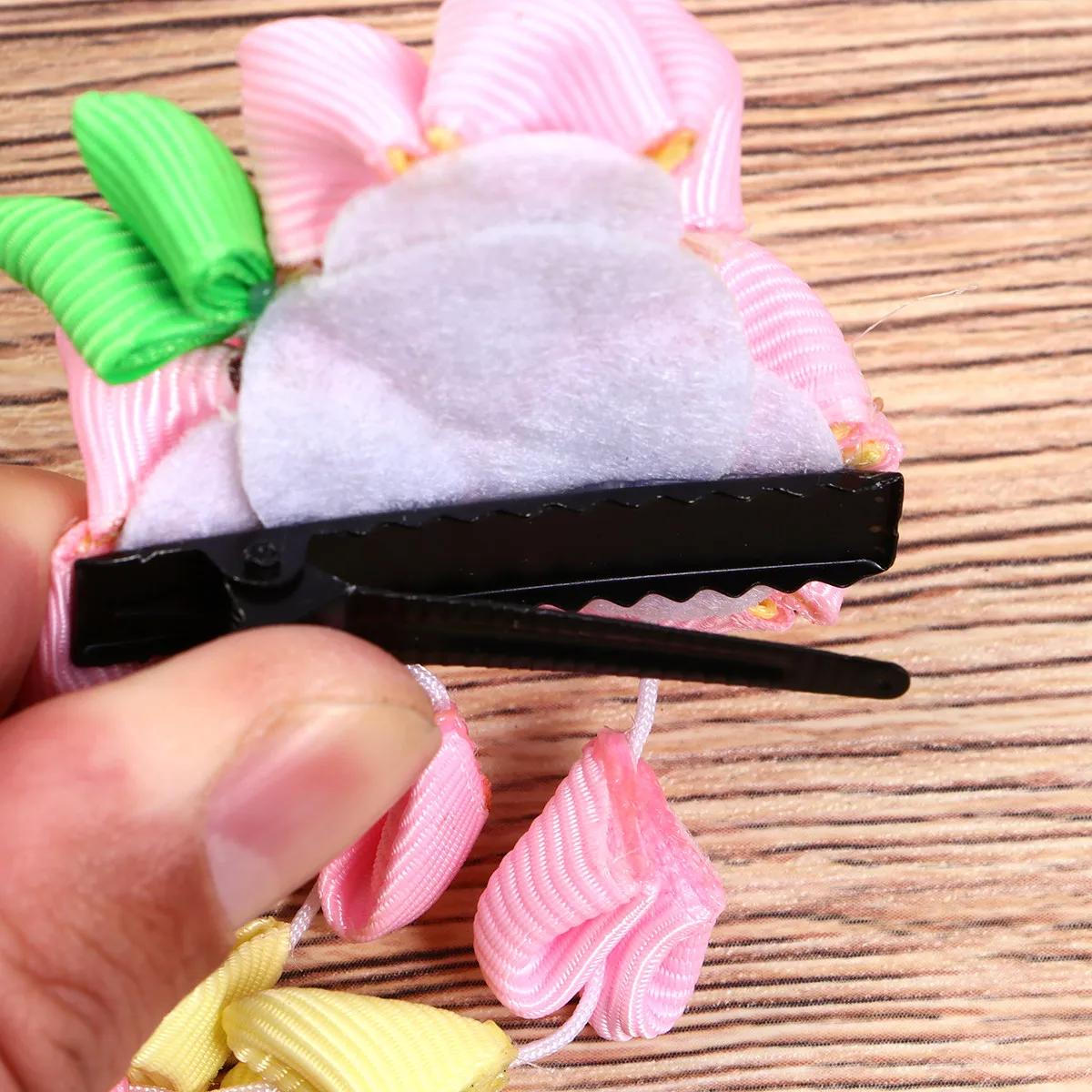 

2Pcs Tassel Hair Clip Girls Hairpin Birthday Party Performance Hair Accessory Pink Yellow Green