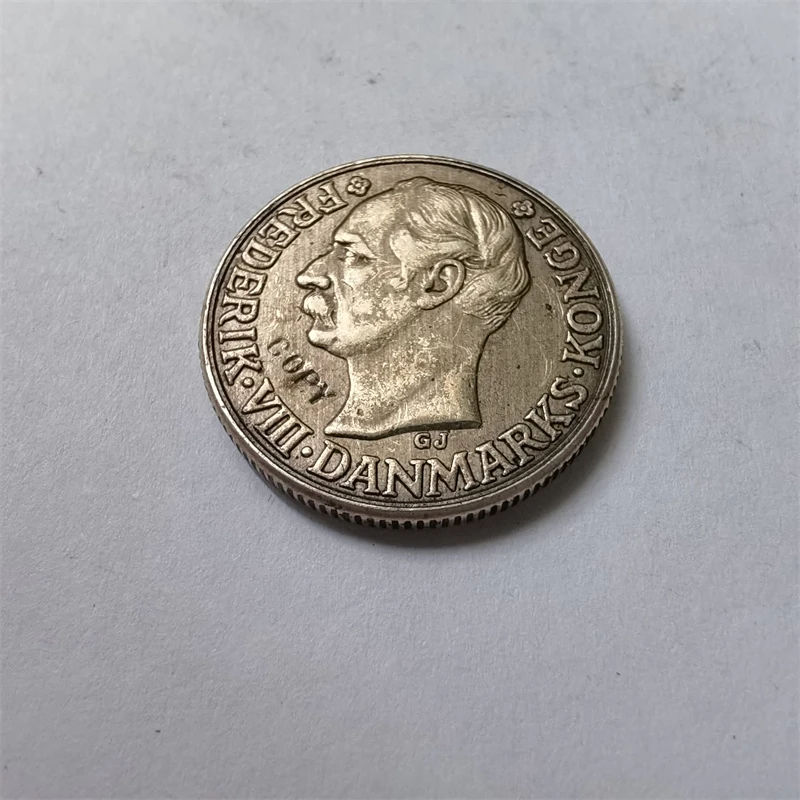 Copia de moneda chapada en plata de las indios occidentales daneses, 20 centavos/1 franco, Frederik VIII, 1907