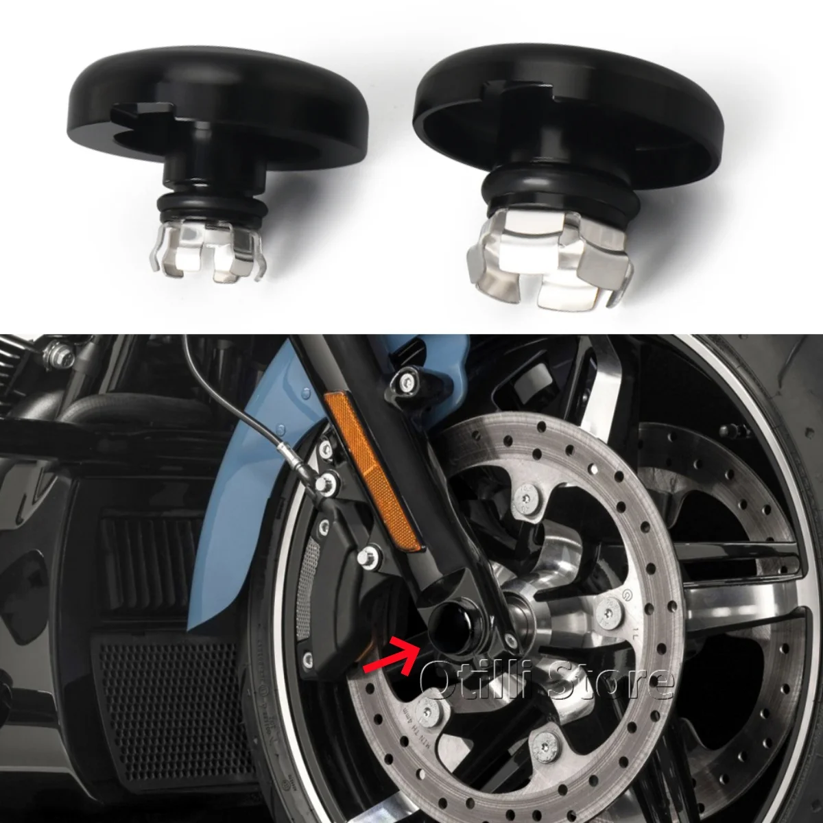 Motorcycle Front Ax…
