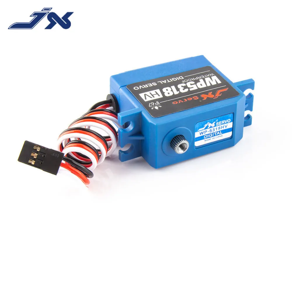 JX WP5318HV 18 كجم مقاوم للماء أجهزة رقمية ميتال جير 25T عزم دوران عالي محرك بقلب لسيارة RC روبوت الطائرة بدون طيار قارب عربات التي تجرها الدواب الزاحف TRX-4