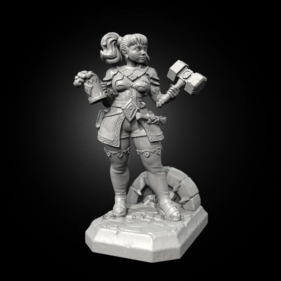 

The height of man 38mm 50mm Resin model kits figure beauty colorless and self-assembled （3D Printing ）TD-7458/3D