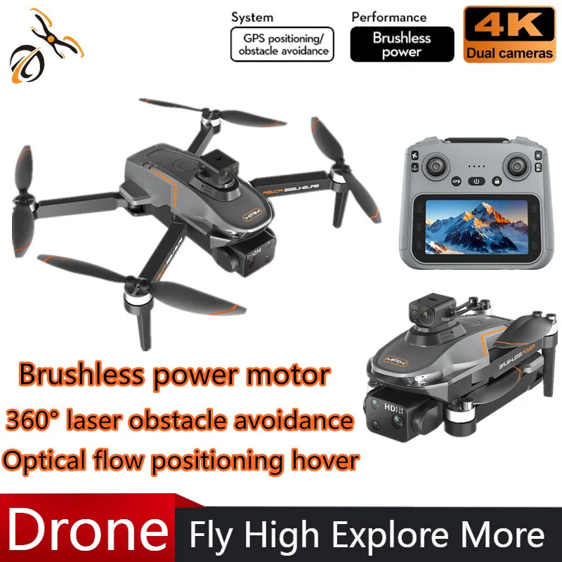 New A22 Pro Max RC Drone 4K HD Professional Camera Airplane 5G WIFI FPV GPS UAV With Screen Remote Control Quadcopter Dron Toys