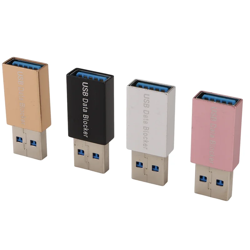 4PCS USB Daten Blocker Nur Aufladen USB Jacking Prävention Adapter Daten Sync Blocker Adapter Für Blockieren Daten Sync
