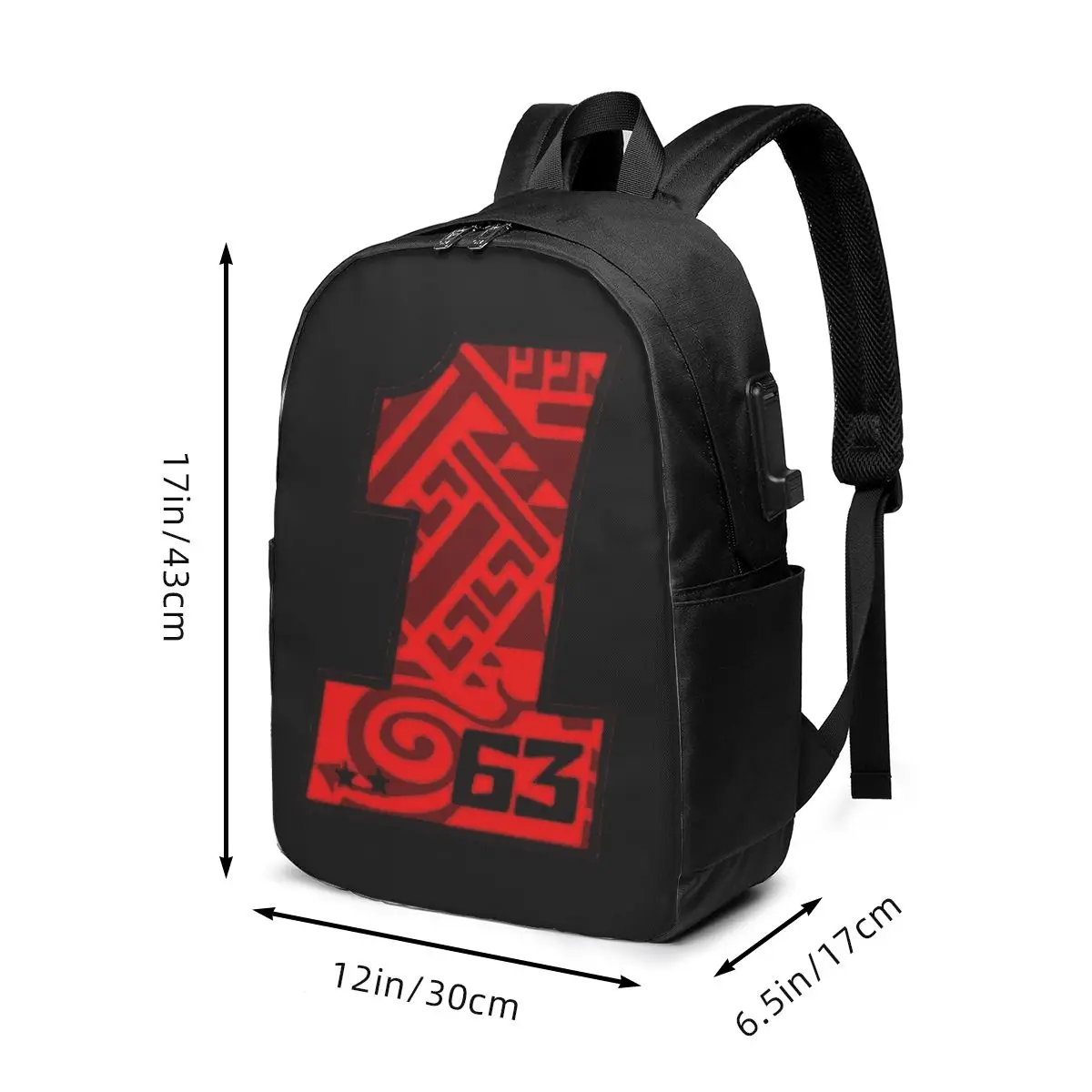 Pecco Bagnaia 63 Backpack Travel Notebook Bag Computer College Student School Bag Laptop Shoulder Bags for Men Women view 6