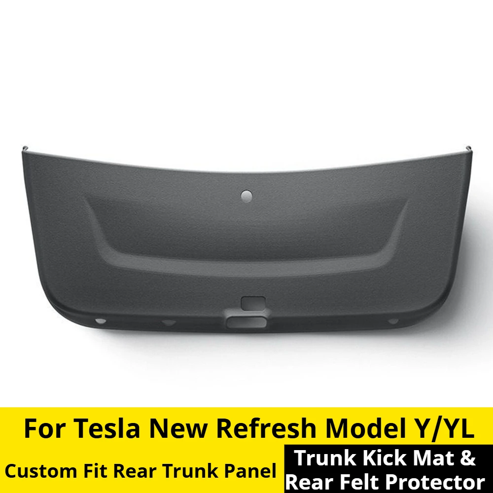 For Tesla New Refresh Model Y/YL, Trunk Kick Mat, Rear Door Felt Protective Panel, Auto Interior Mod Accessories