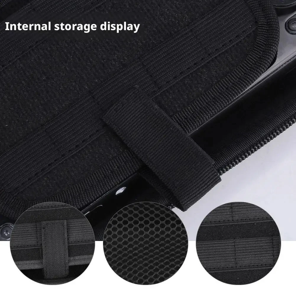 Bolsa protectora portátil para viaje con bolsillo de malla, bolsa de almacenamiento protectora Compatible con accesorios para consola de juegos Odin3