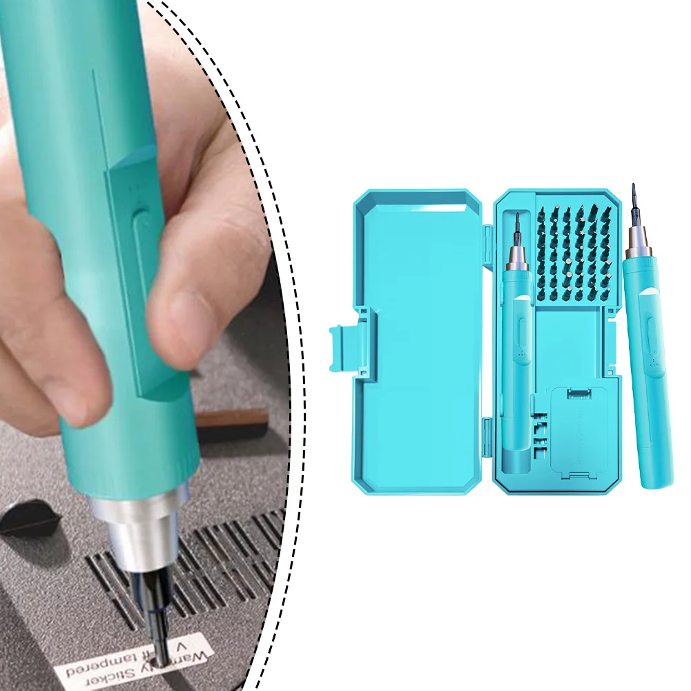 Portable 42in1 Electric Screwdriver Set with High Torque Motor and Ergonomic Handle for Precision Repair Tasks