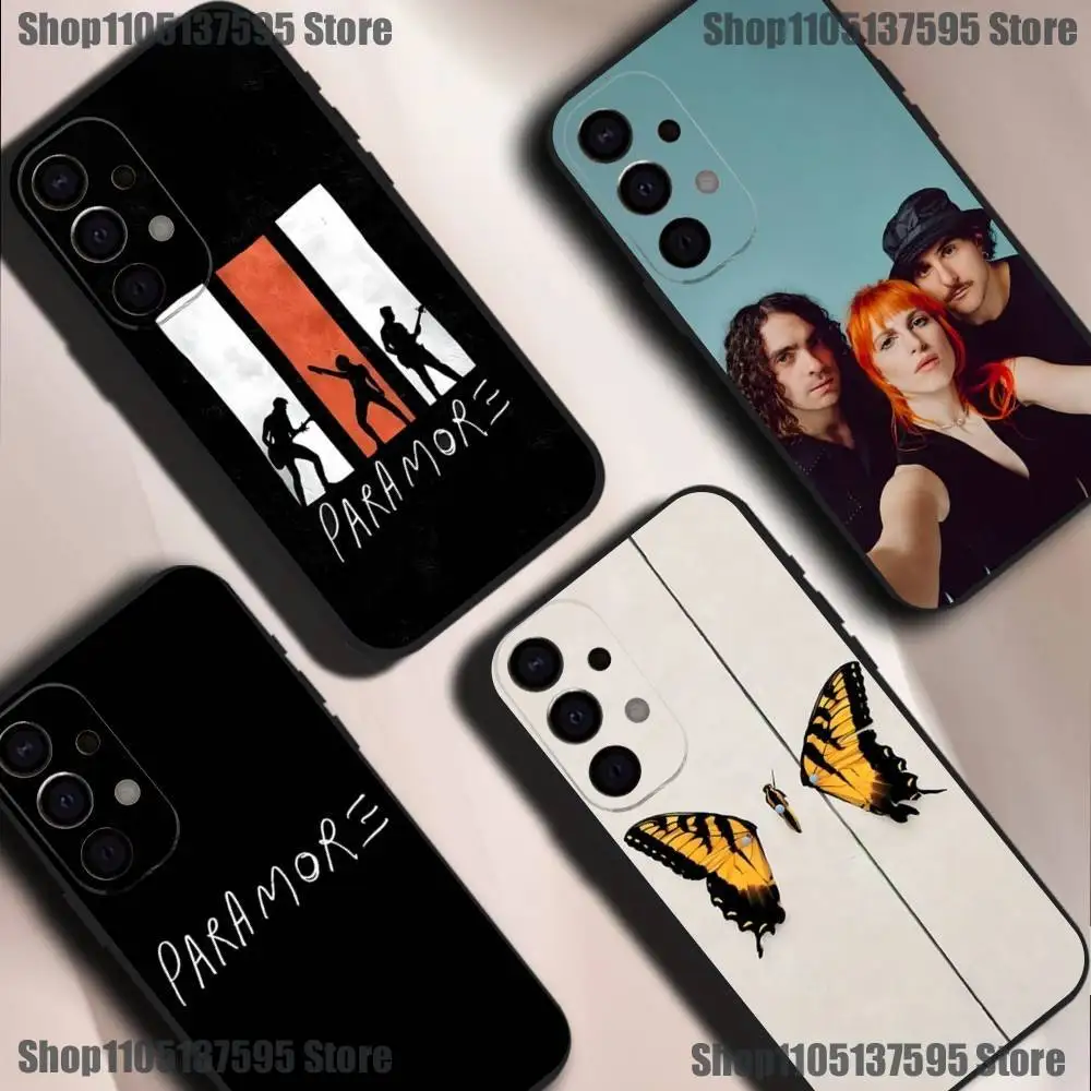 Custodia per telefono Hot Band P-ParamoreS per Samsung S25, S24, S21, S22, S23, S30, Ultra, S20, Plus, Fe, Lite, 5G Cover nera