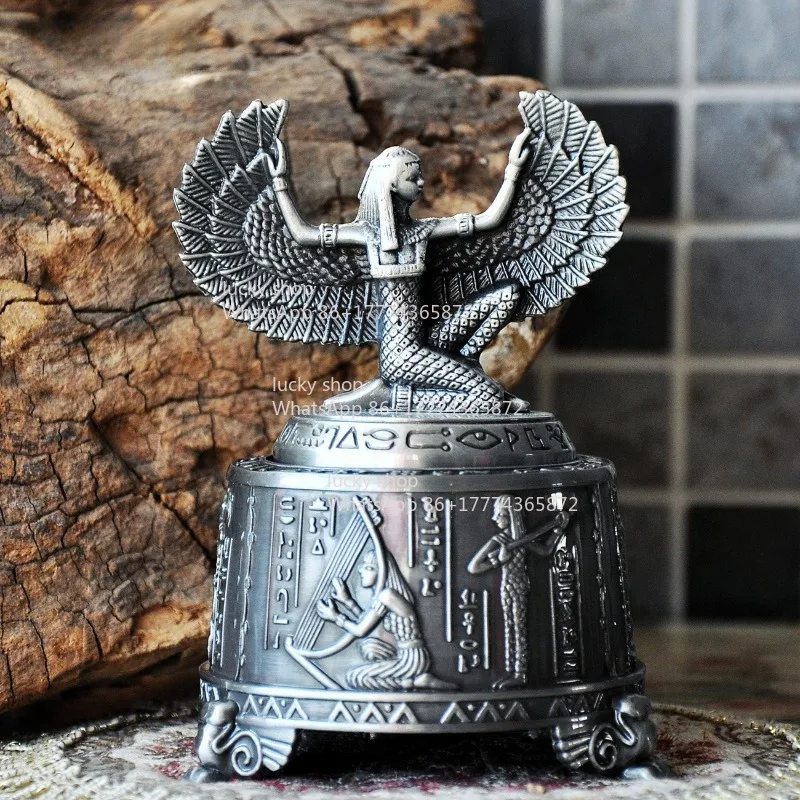 

Isis Sings Ретро Европейская музыкальная шкатулка Заводная музыкальная шкатулка Креативное украшение для дома Подарок на день рождения для пары