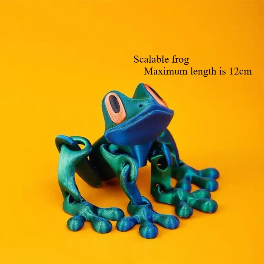 Lifelike 3D Frog Refrigerator Magnets - Creative Funny Variable Design Cute Whiteboard Sticker Decorative Accessories view 4
