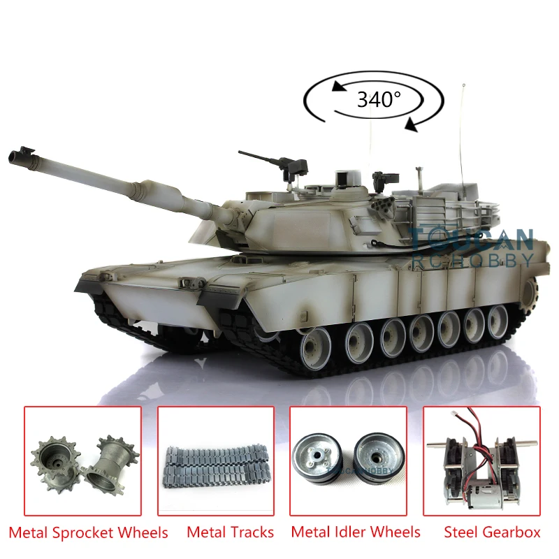 

2.4G Heng Long RTR RC Tank 1/16 Snow 7.0 Модернизированная металлическая версия M1A2 Abrams 3918 Автомобиль с дистанционным управлением для игрушек TH17830-SMT4