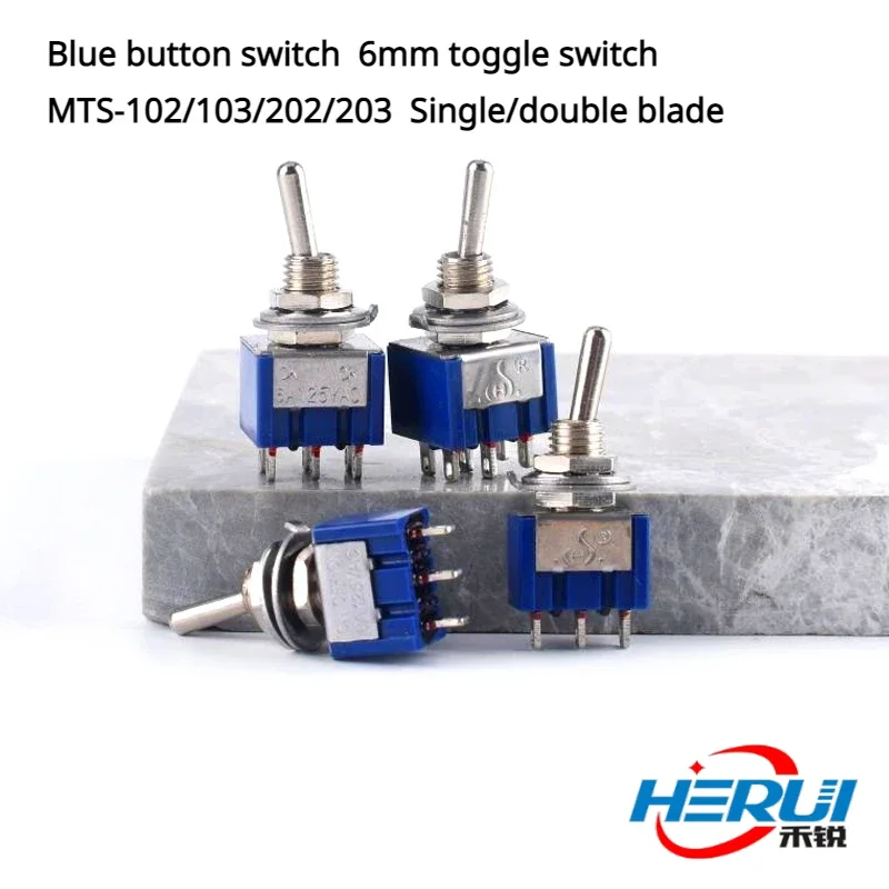 

Blue Toggle switching power supply 6mm Toggle switching power supply MTS-102/103/202/203 Single Pole/Double Pole