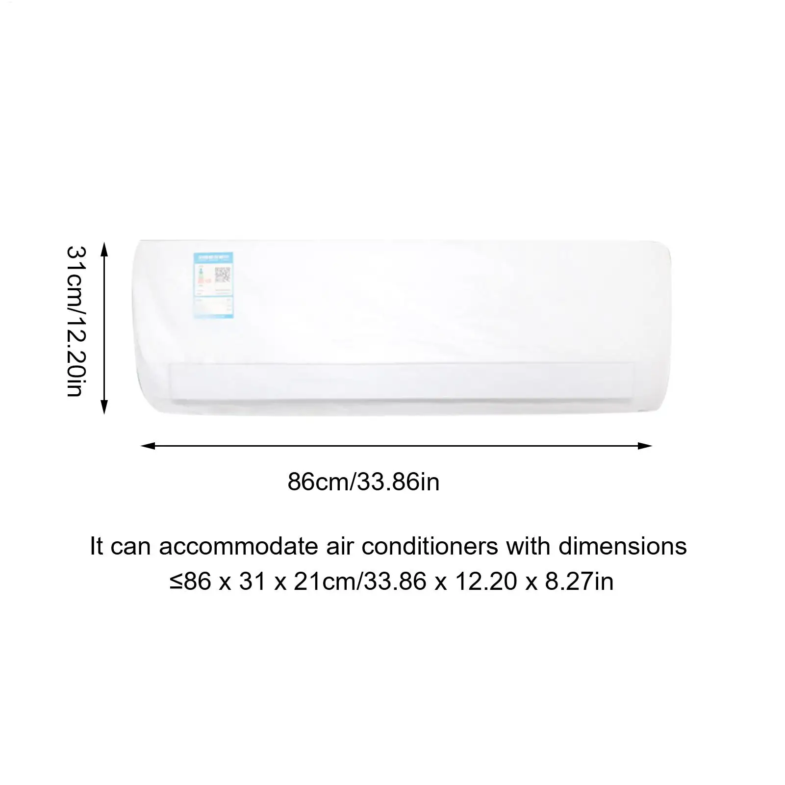 All-Inclusive Wall Air Conditioner Dust Cover Wear-Resistant Protective Cover Air Conditioner Protection Cover for Home Indoor view 6