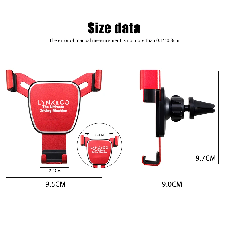 Car Styling Mobile Phone Fixing Holder Bracket for LINK CO 01 Phev 02 2.0td 03 Wtcr 05 06 03 Phev Auto Interior Accessories