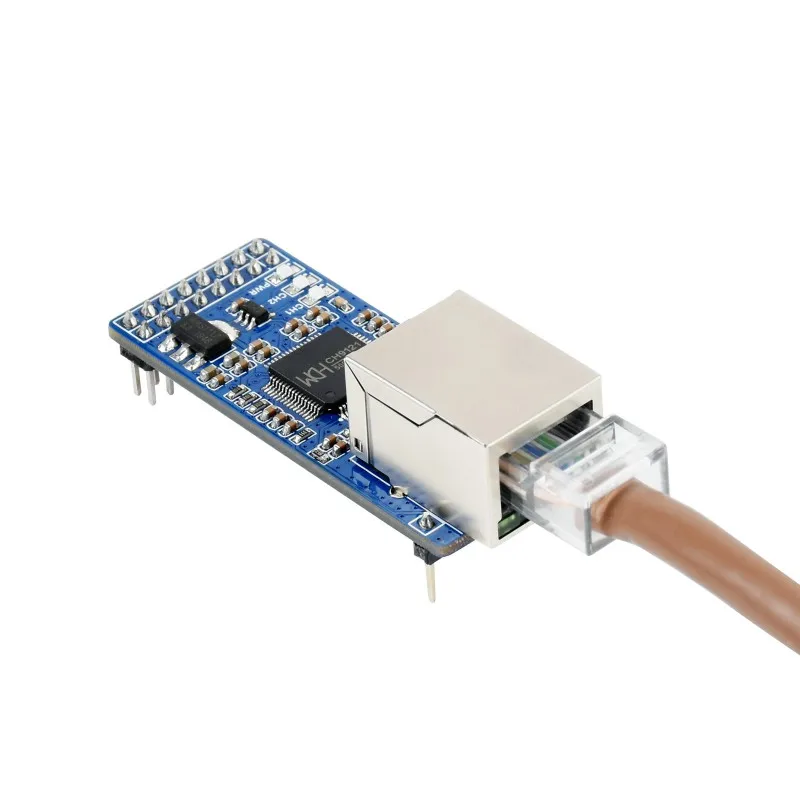 Konverter Waveshare 2-CH UART Ke Ethernet, Modul Transmisi Transparan Port Serial