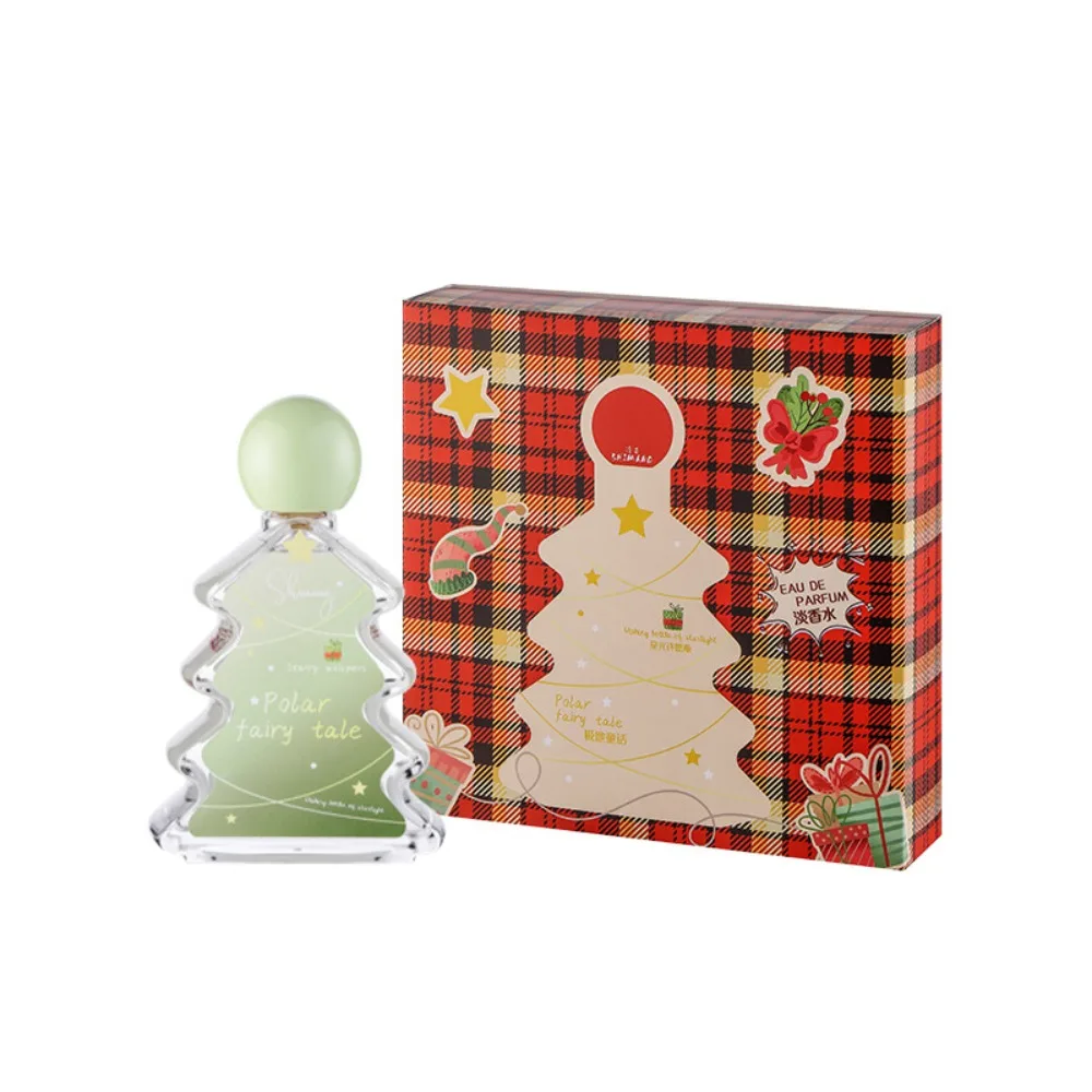 50ML Polar Fairy Tale EDT Women Perfume Fresh Long Lasting Warm Gourmand Scent Christmas Tree Shape Fragrance Spray Holiday Gift