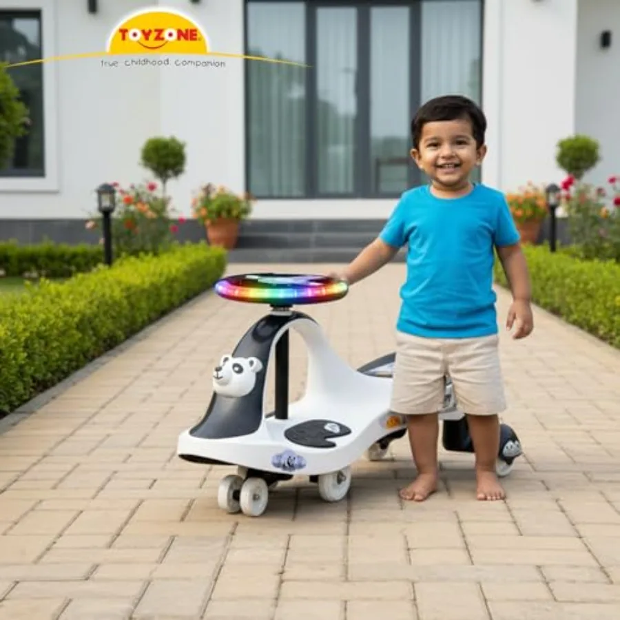 Baby Panda Magic Car-50940، سيارة ركوب الطفل، سيارة دفع للأطفال، سيارة متأرجحة، ركوب الإعصار، سيارة لعبة سحرية، ركوب الأطفال، راكب الدفع