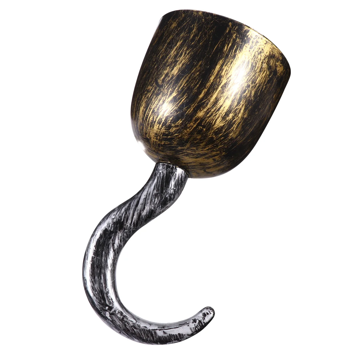 

3pcs Pirate Hook Gloves Bronze Simulate Cosplay Plastic Hooks Lightweight Durable Halloween Party Role Play Accessory