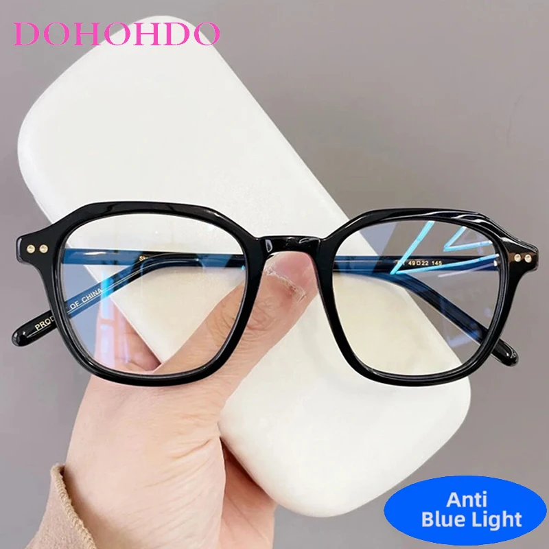 

Fashion Brand Designers Square Blue Light Blocking Glasses Women Men Classic Optical Spectacle Protection Computer Eyeglasses