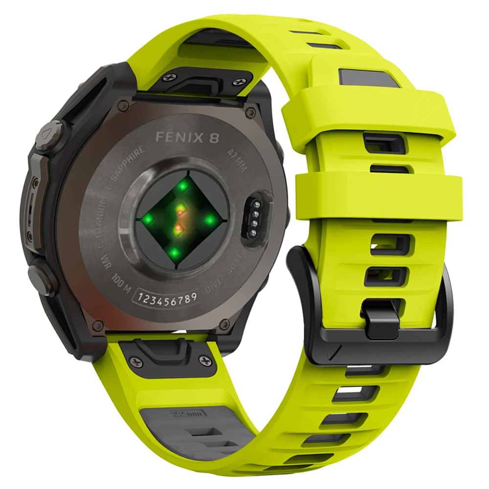 22mm 26mm Silikonarmband für Garmin Fenix 8 E 7X 7 Pro Solar/6X 6 Sapphire 5X/Epix/Tactix 8 QuickFit Uhrenarmband 1:1 Offizielles Armband
