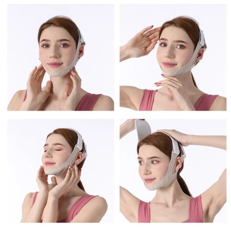 Gesichtsmaske Silikon V Lifting V-Linienform Facelift UP Gesichtsschlankheitsverband Maske Wange Kinn Hals Abnehmen Dünner Gürtel